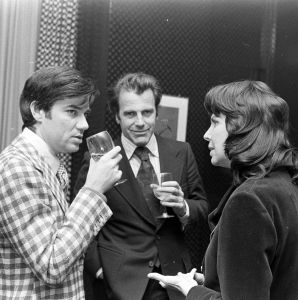 Rex, Maximilian Schell and Jacqueline (Jackie) Susann in 1974.